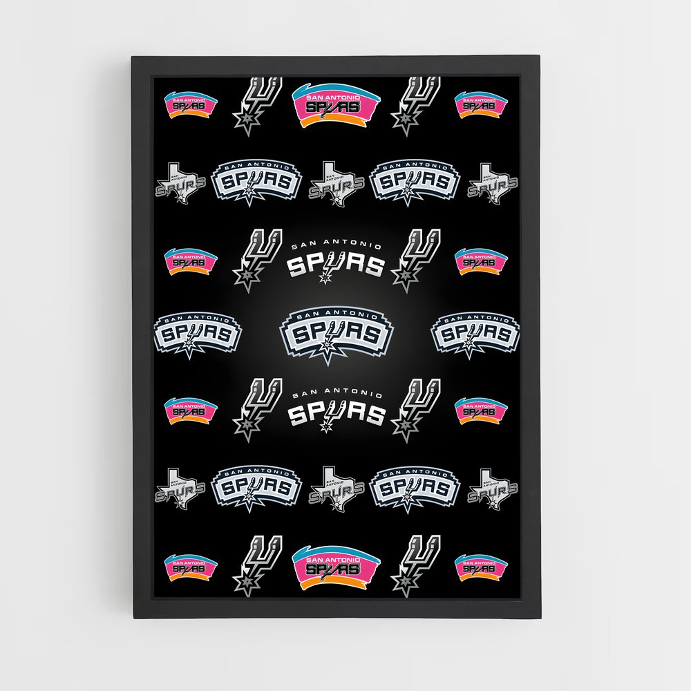 Poster San Antonio Spirit – affiche Basketball (vue 2)